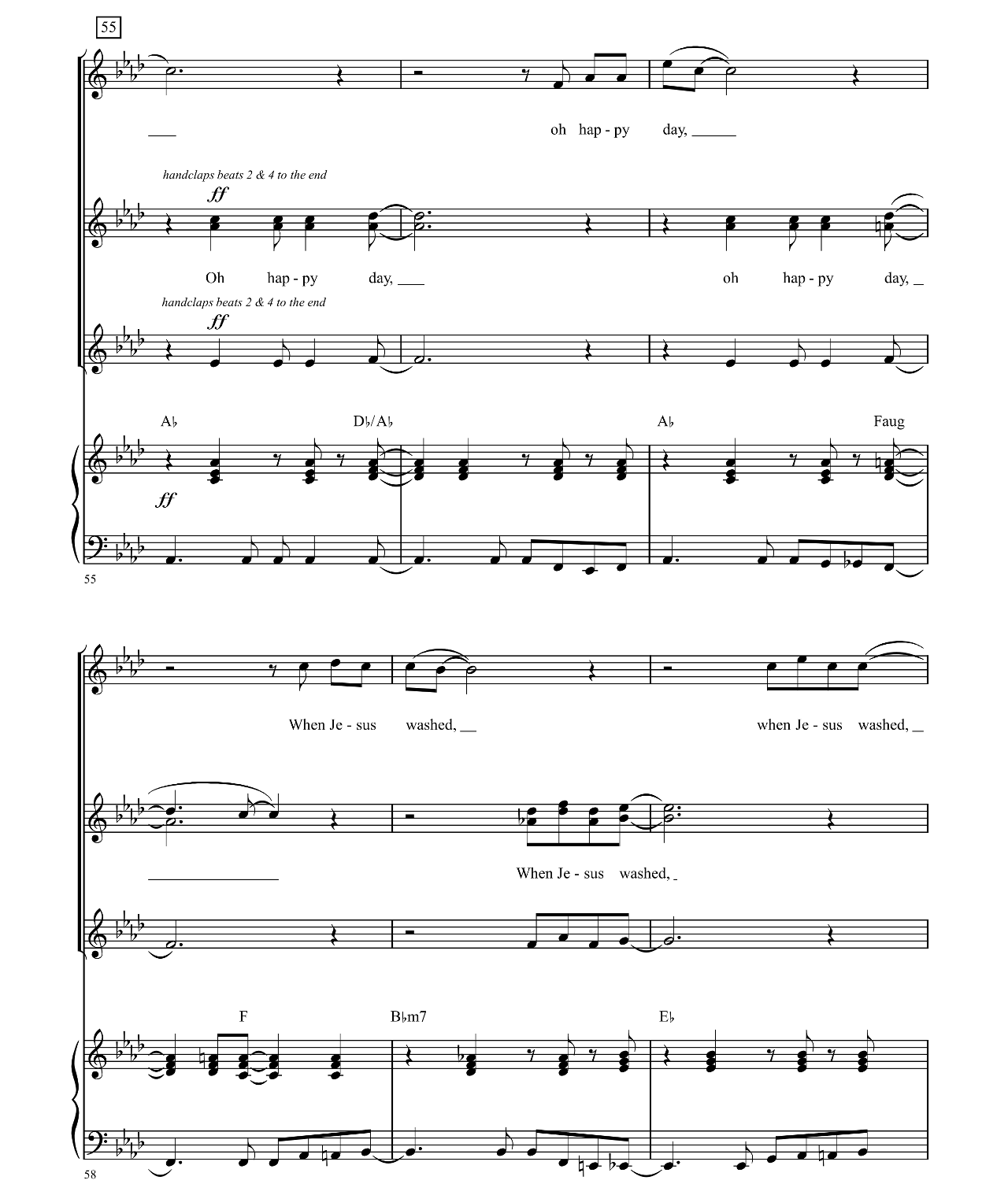 Oh Happy Day (from Sister Act) sheet music 10