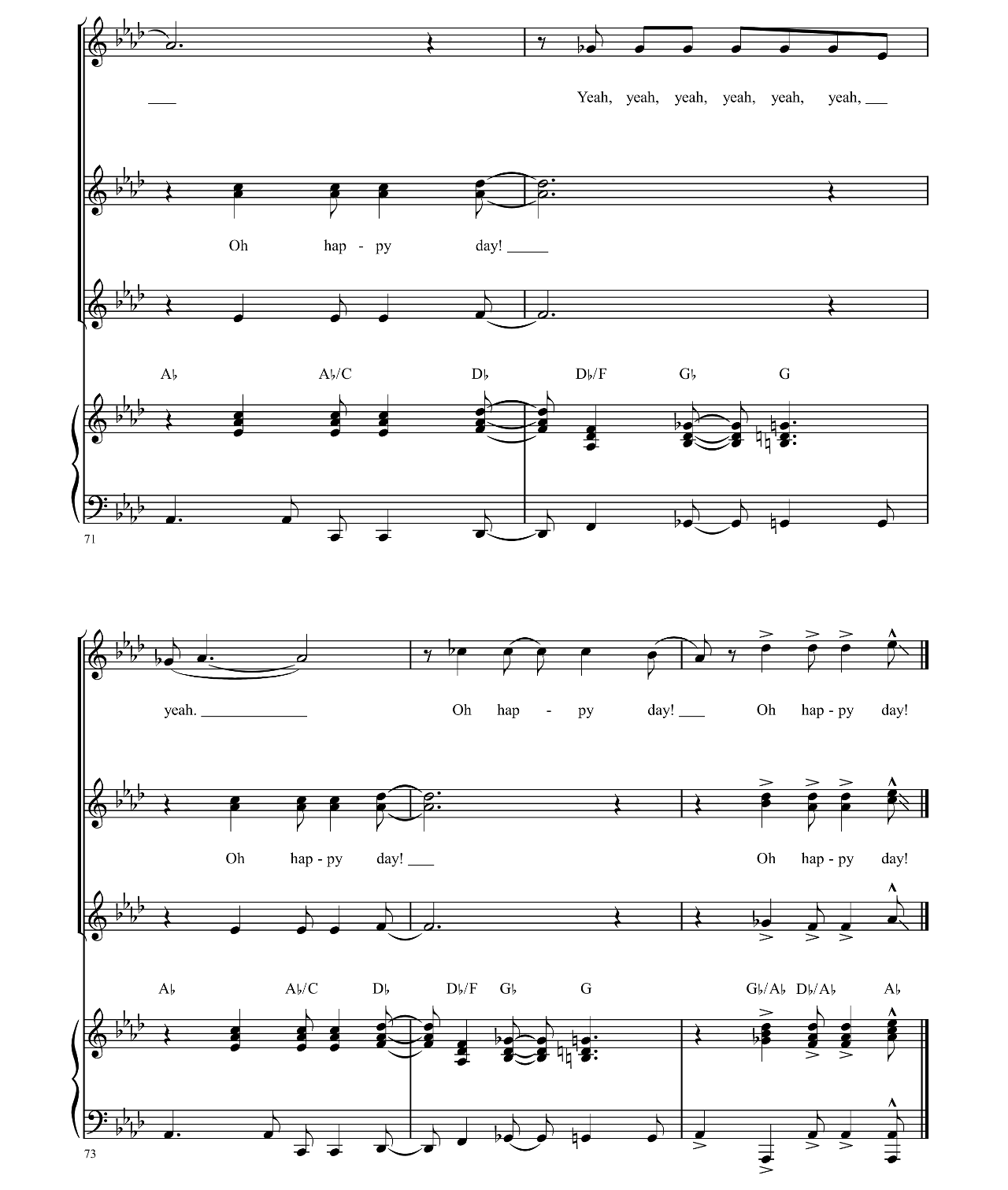 Oh Happy Day (from Sister Act) sheet music 13