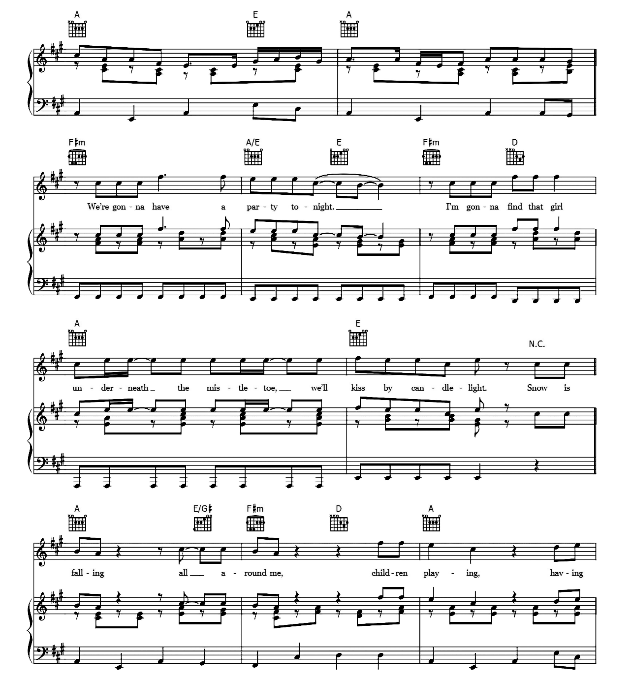 Merry Christmas Everyone sheet music 5