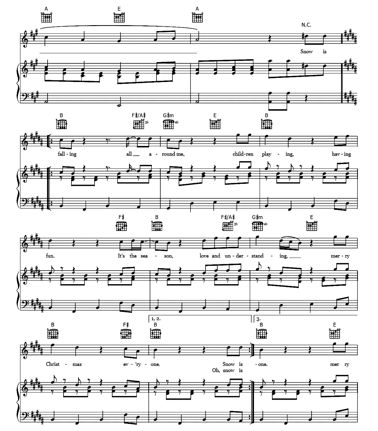 Merry Christmas Everyone sheet music 7
