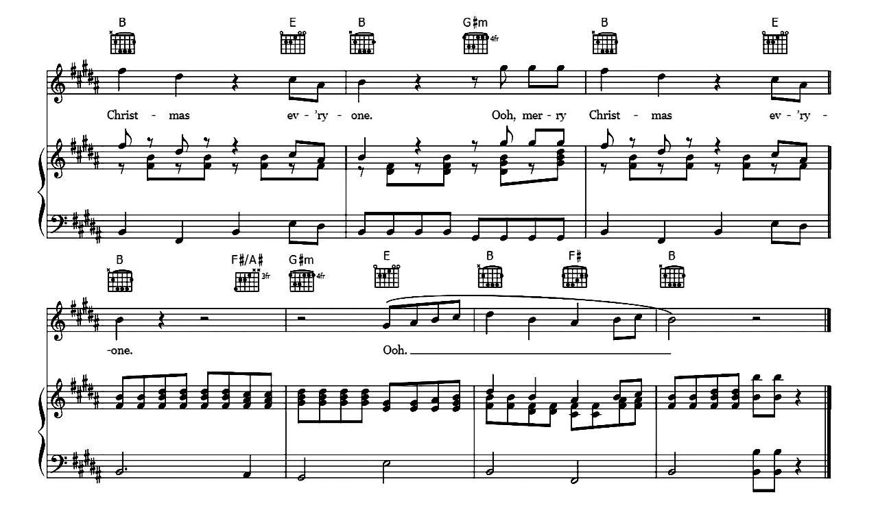 Merry Christmas Everyone sheet music 8
