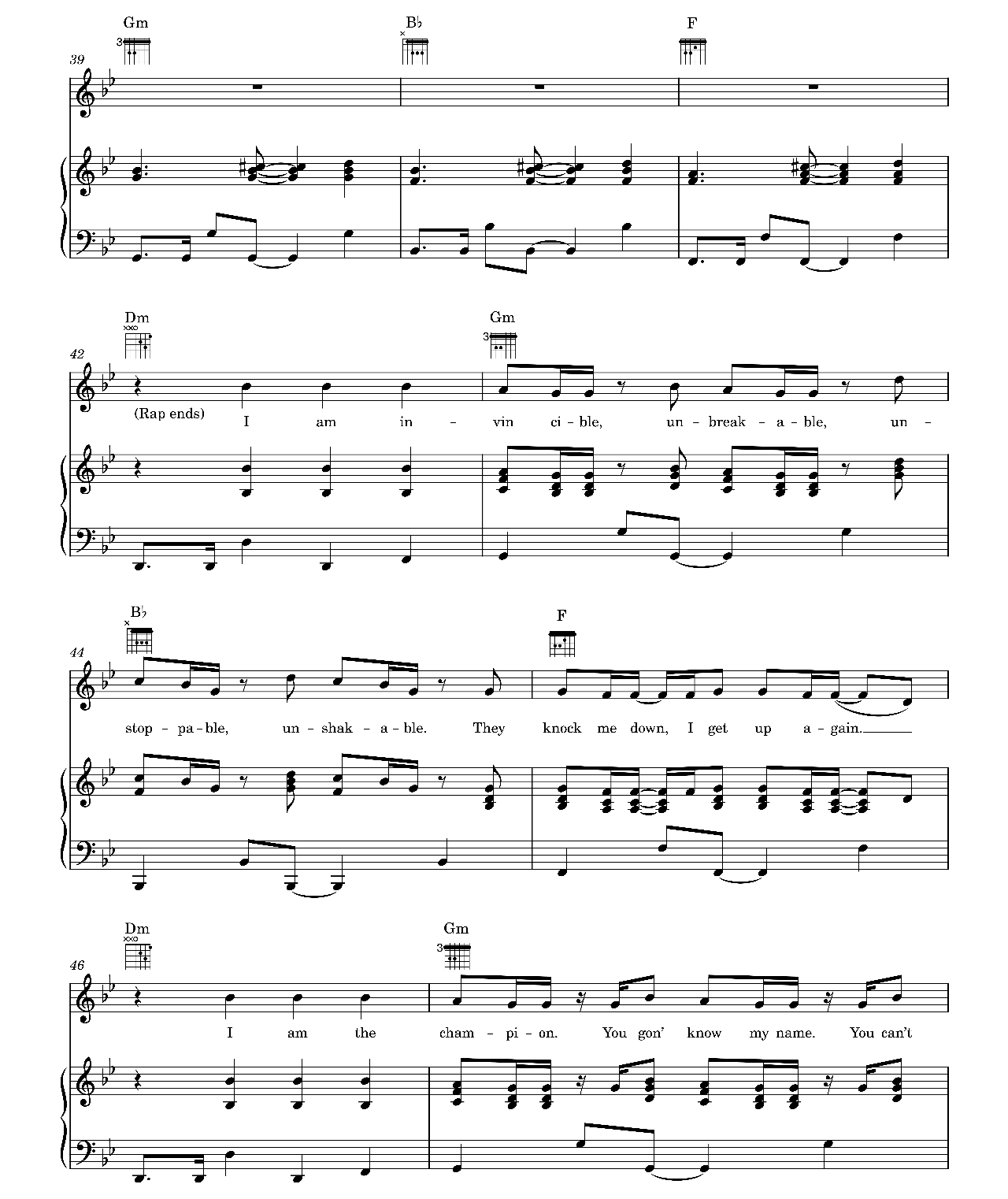 The Champion sheet music 5