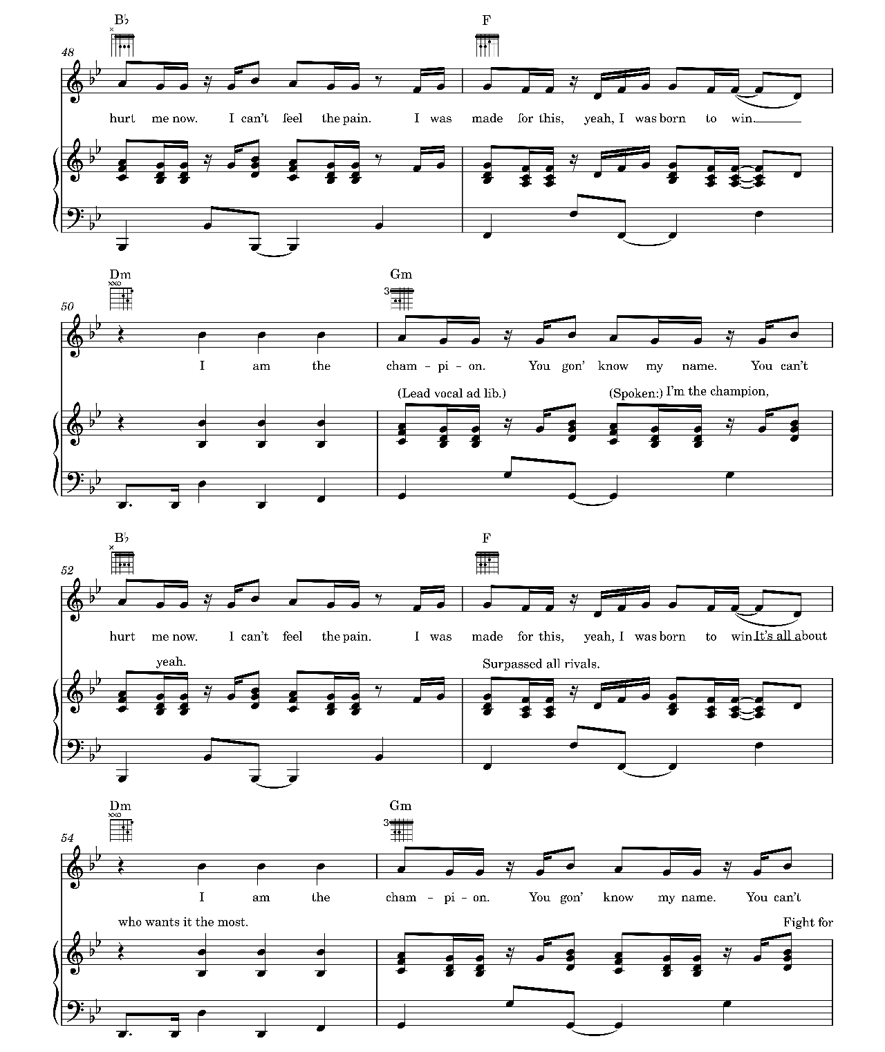 The Champion sheet music 6