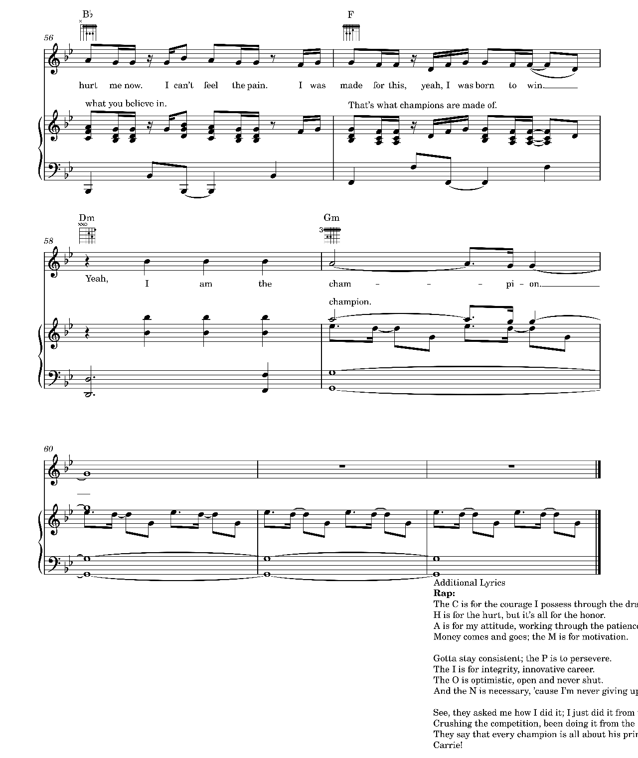 The Champion sheet music 7