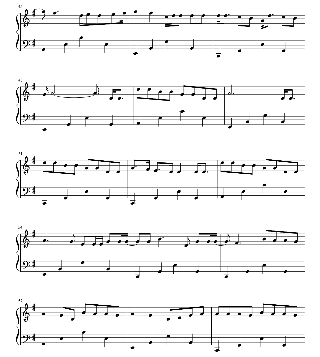 Old Me sheet music 4