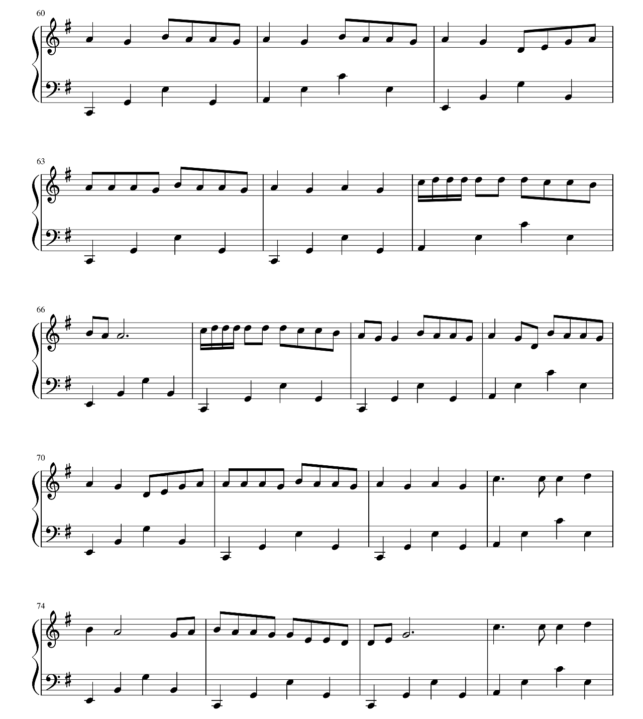 Old Me sheet music 5