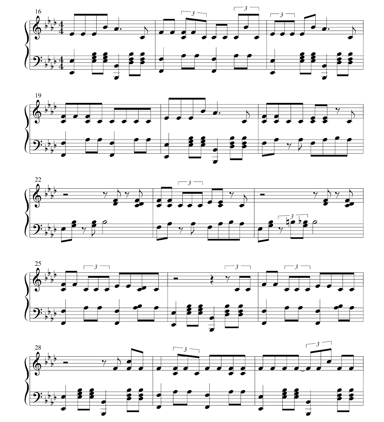 One More Night sheet music 2