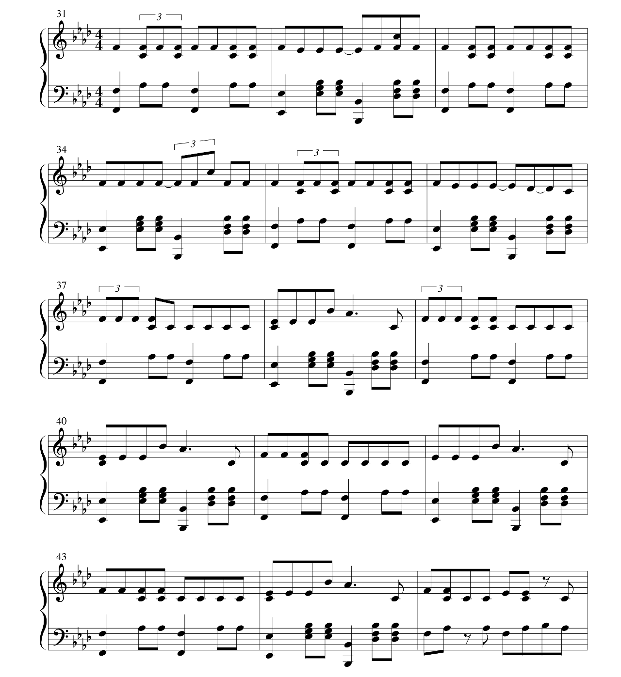 One More Night sheet music 3
