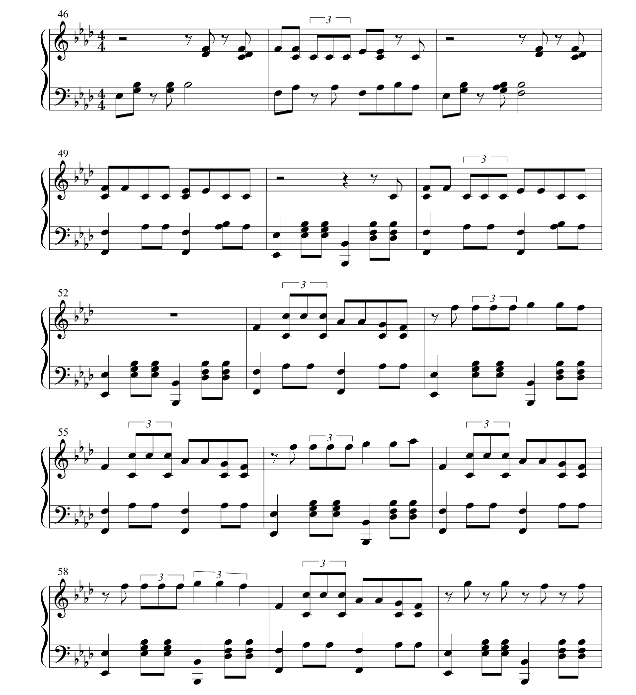 One More Night sheet music 4