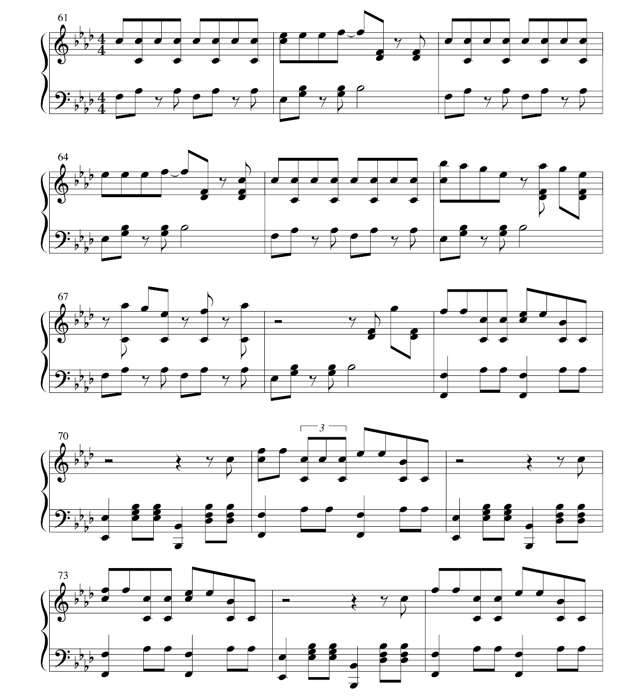 One More Night sheet music 5