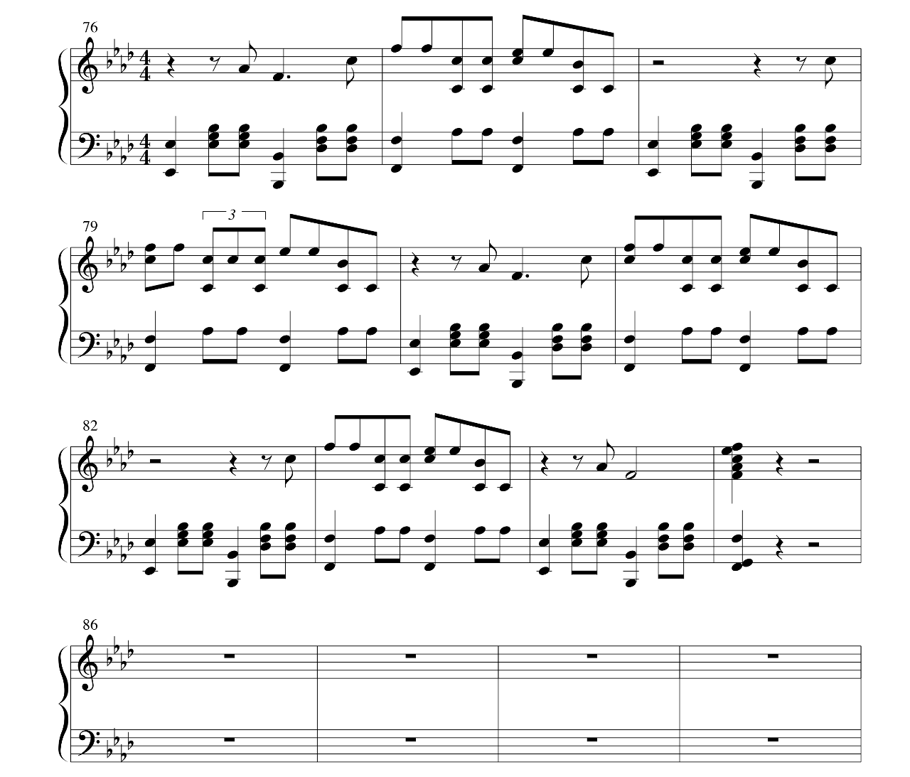 One More Night sheet music 6