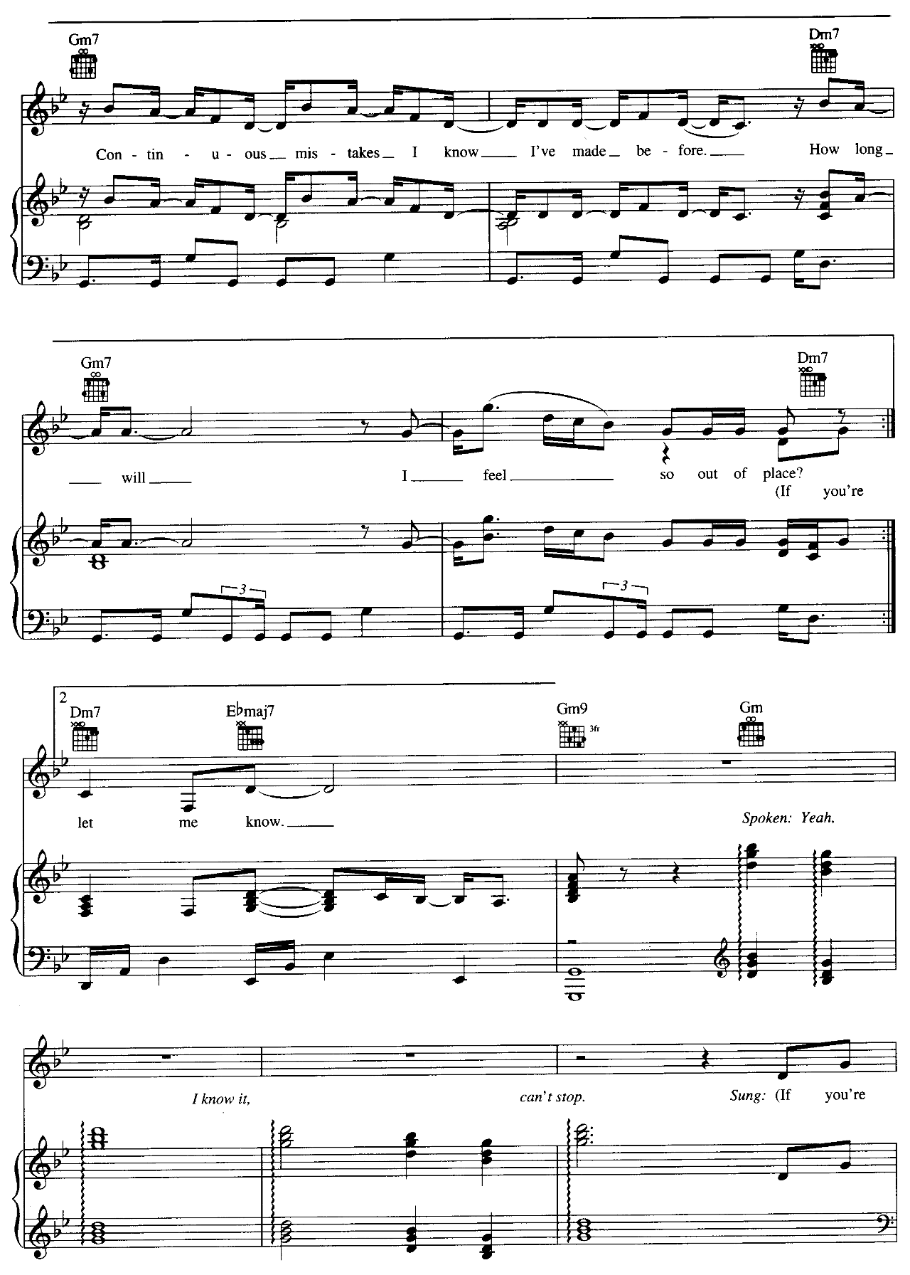 Troubles sheet music 5