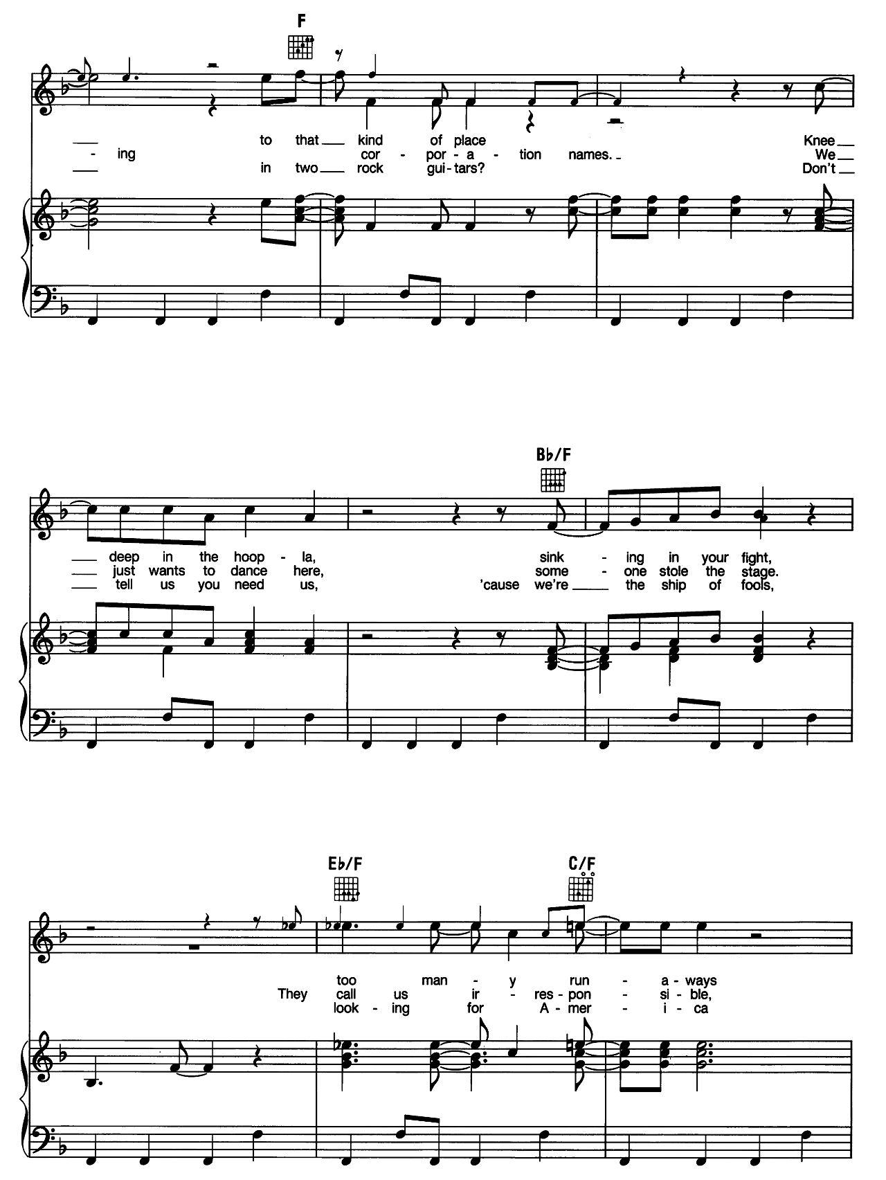 We Built This City sheet music 3