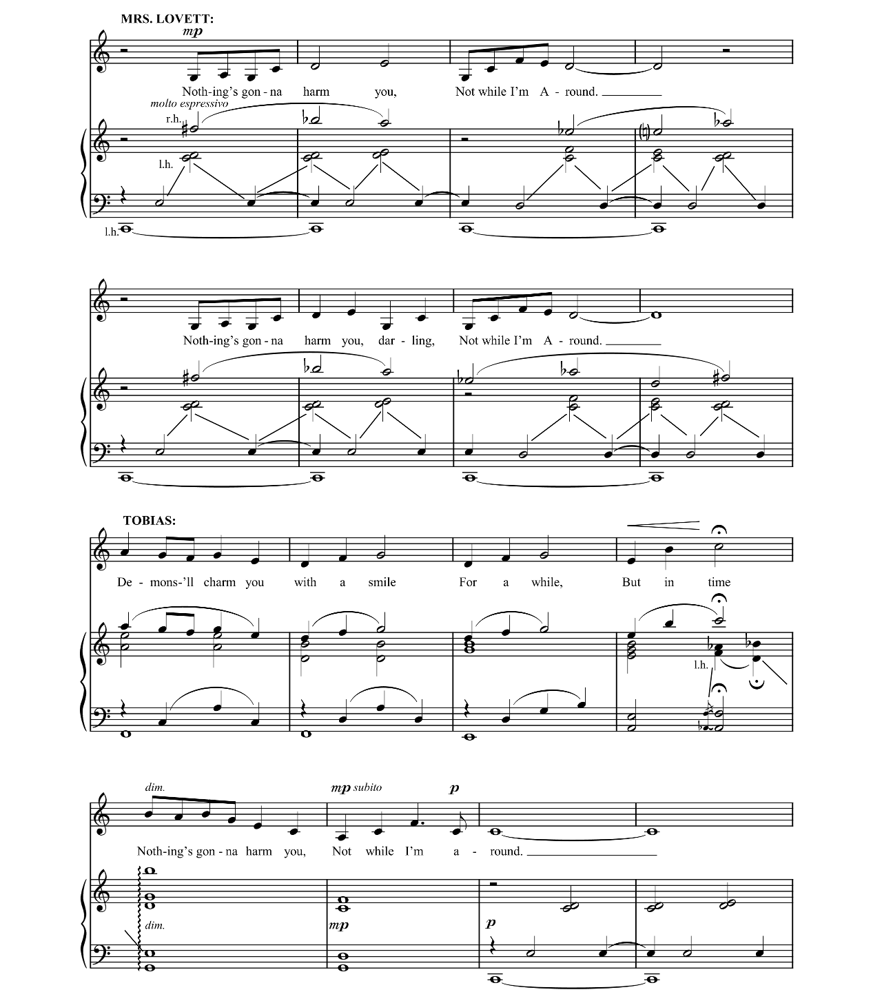 Not While I'm Around sheet music 6