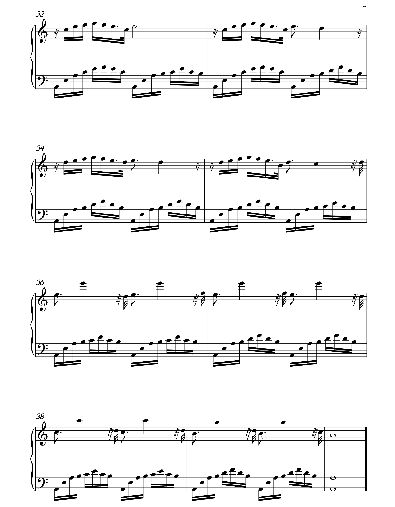 La Plage sheet music 3