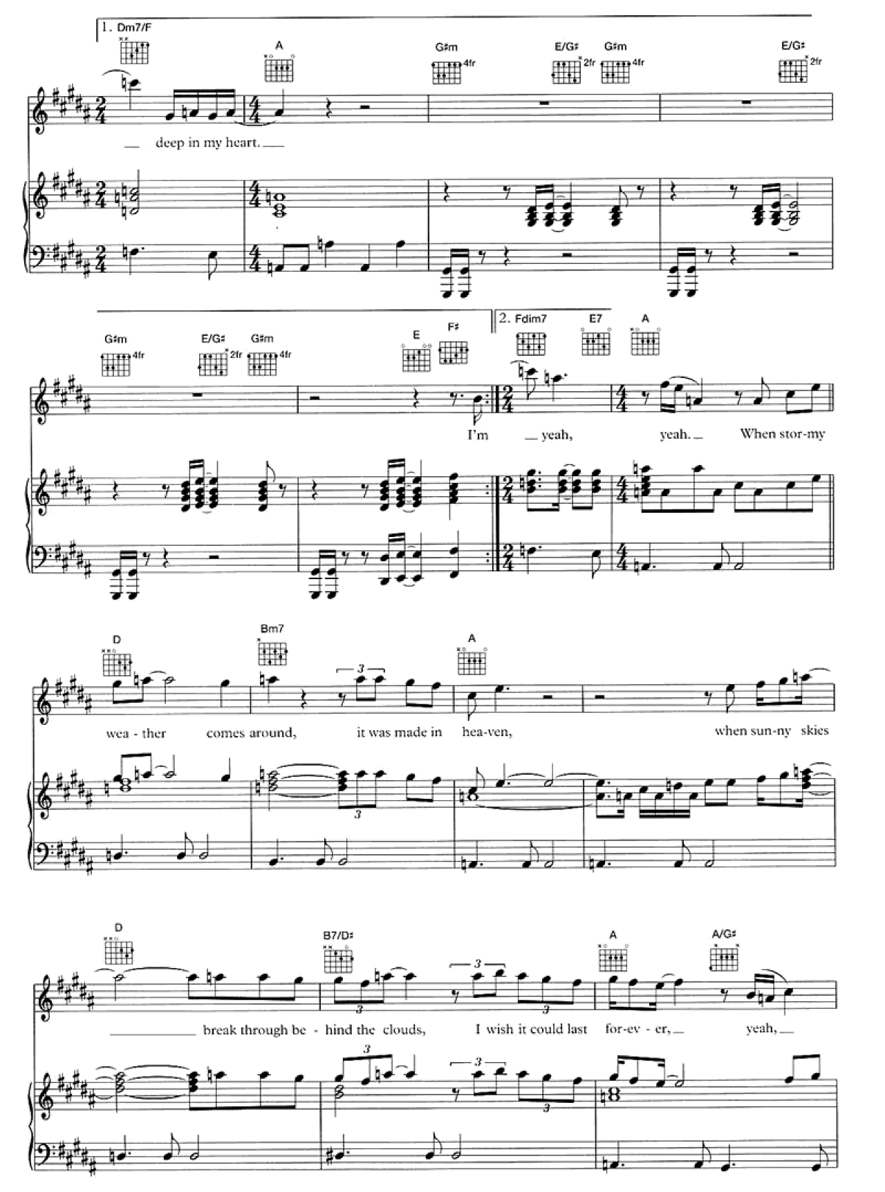 Made In Heaven sheet music 3