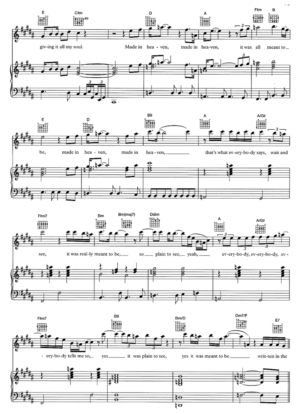 Made In Heaven sheet music 5