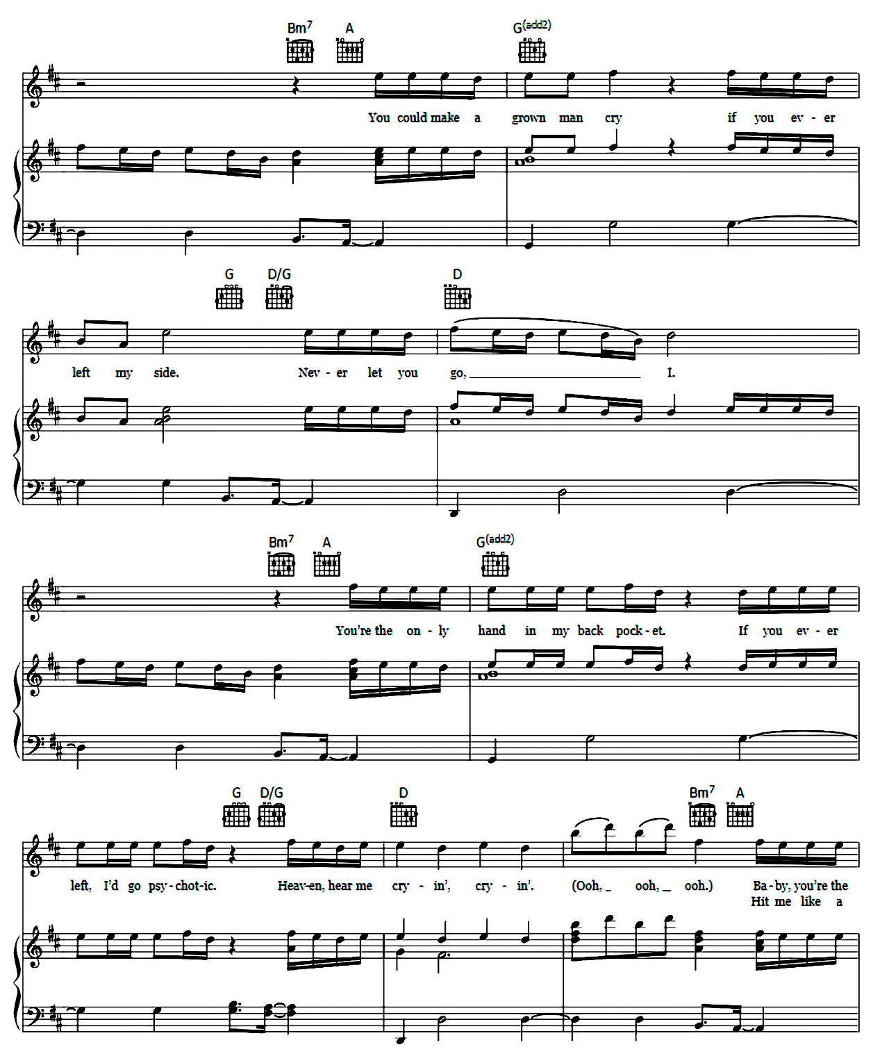 Nobody's Love sheet music 2