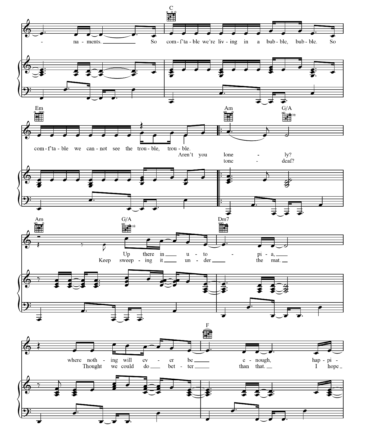 Chained To The Rhythm sheet music 2