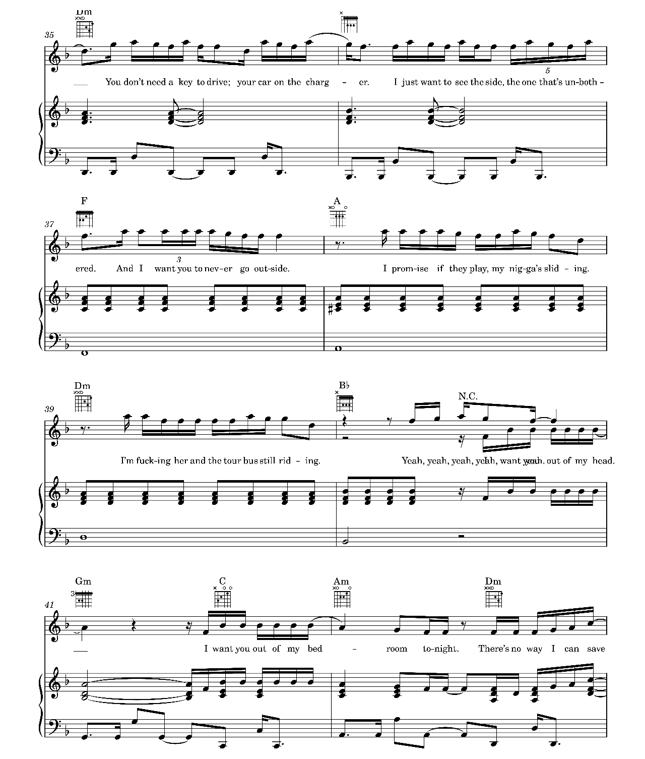 Goodbyes sheet music 5