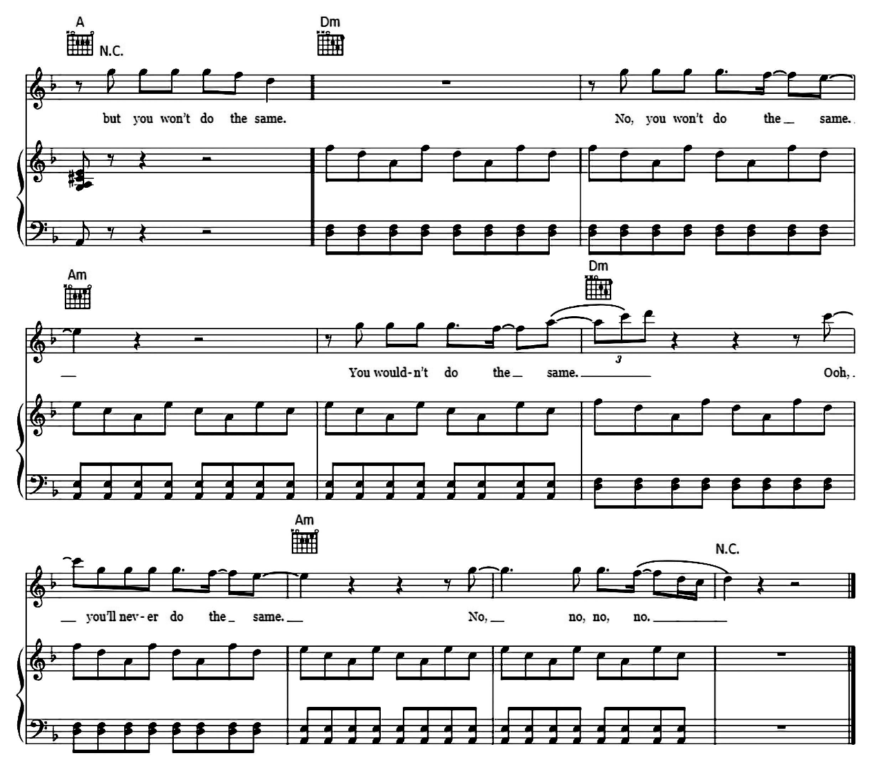 Grenade sheet music 6