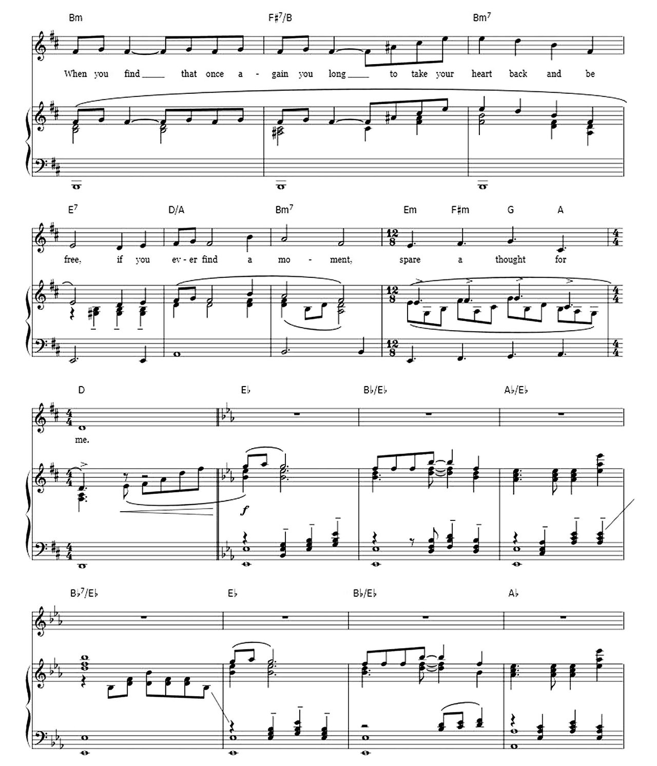 Think Of Me (From The Phantom Of The Opera) sheet music 2