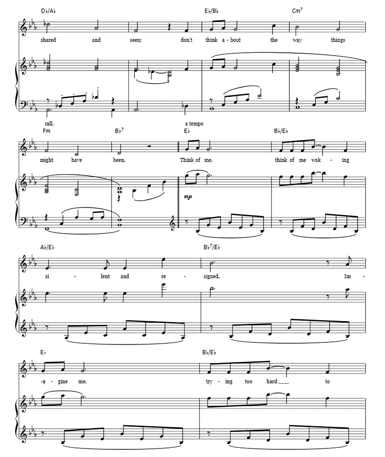 Think Of Me (From The Phantom Of The Opera) sheet music 4