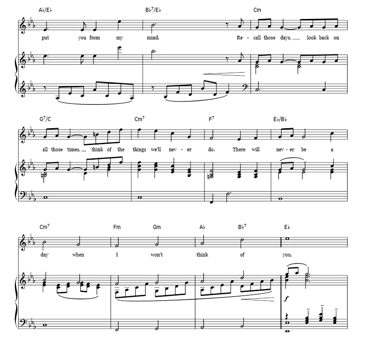 Think Of Me (From The Phantom Of The Opera) sheet music 5
