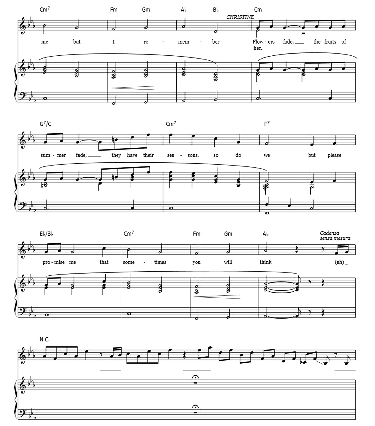 Think Of Me (From The Phantom Of The Opera) sheet music 7