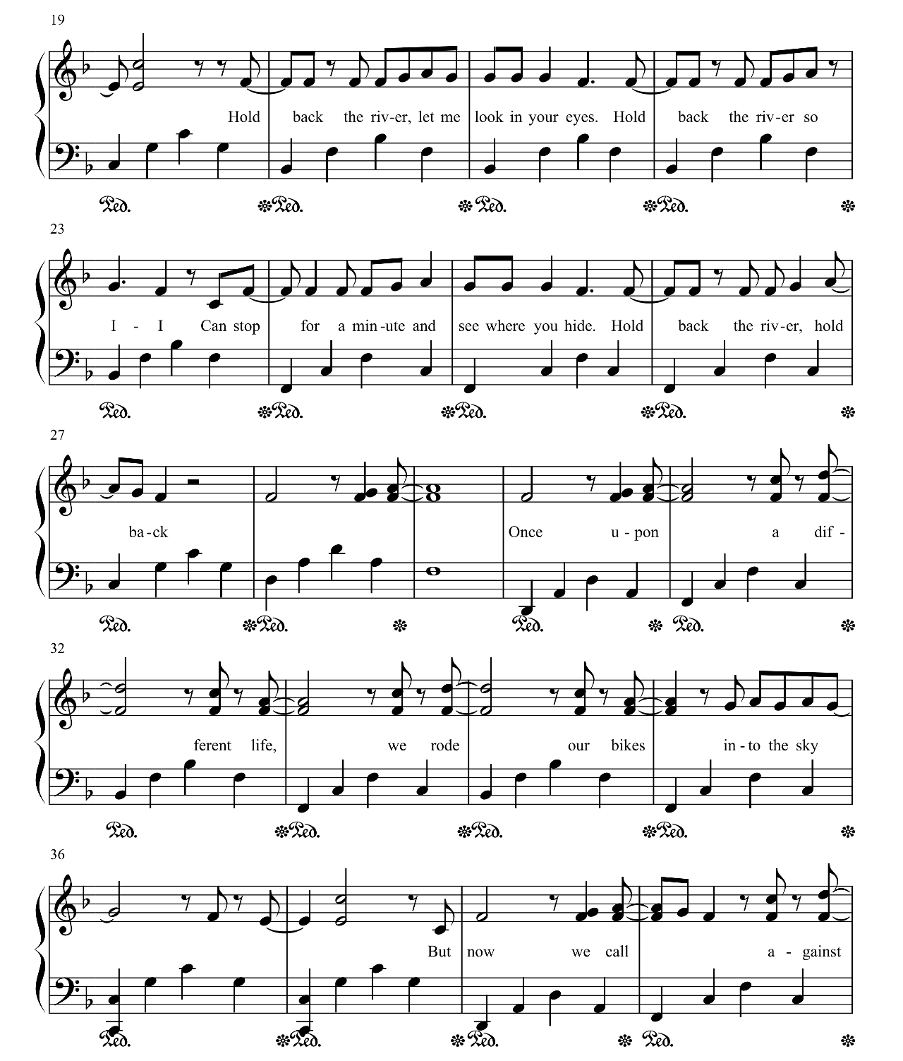 Hold Back The River sheet music 2