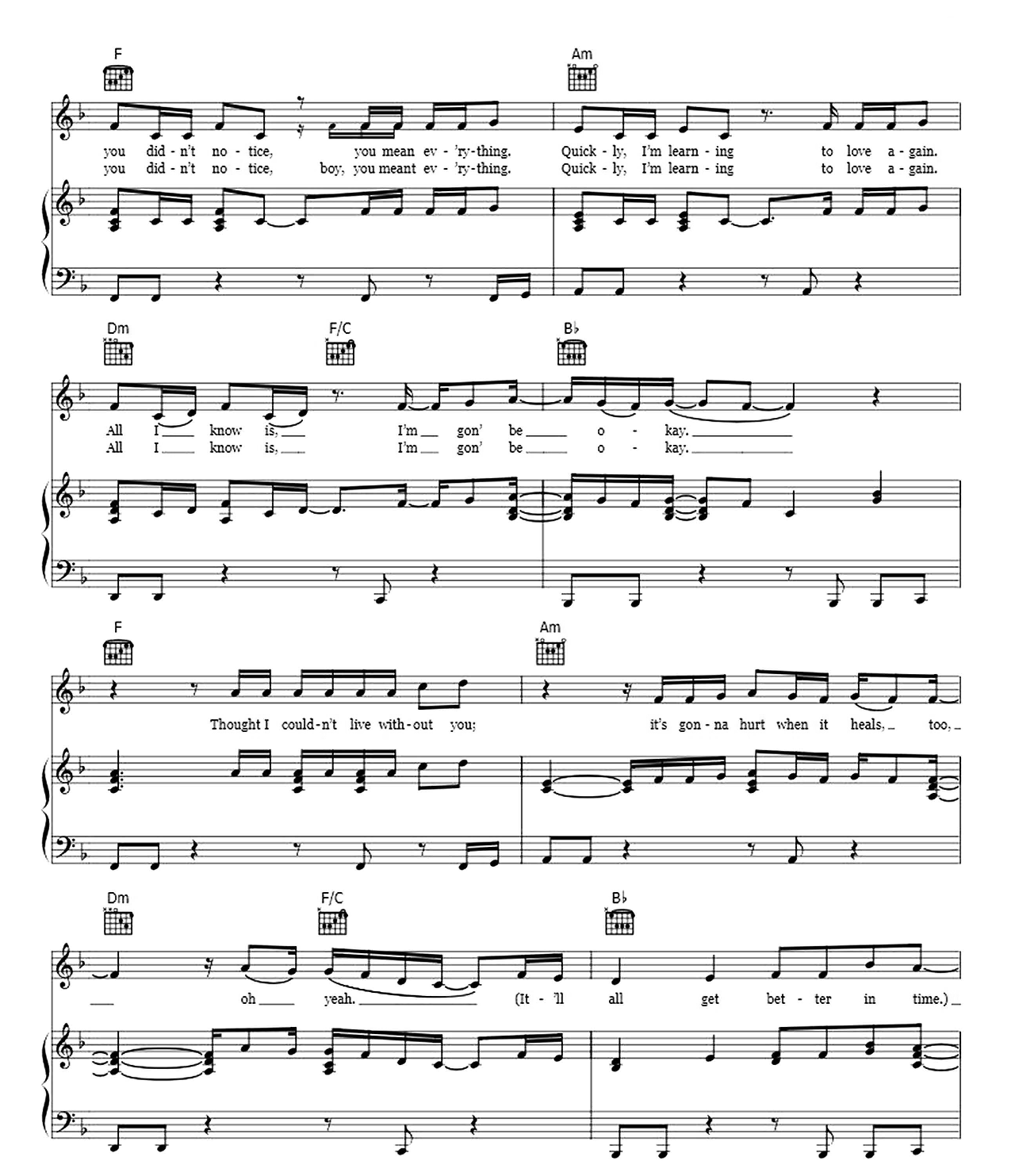 Better In Time sheet music 3