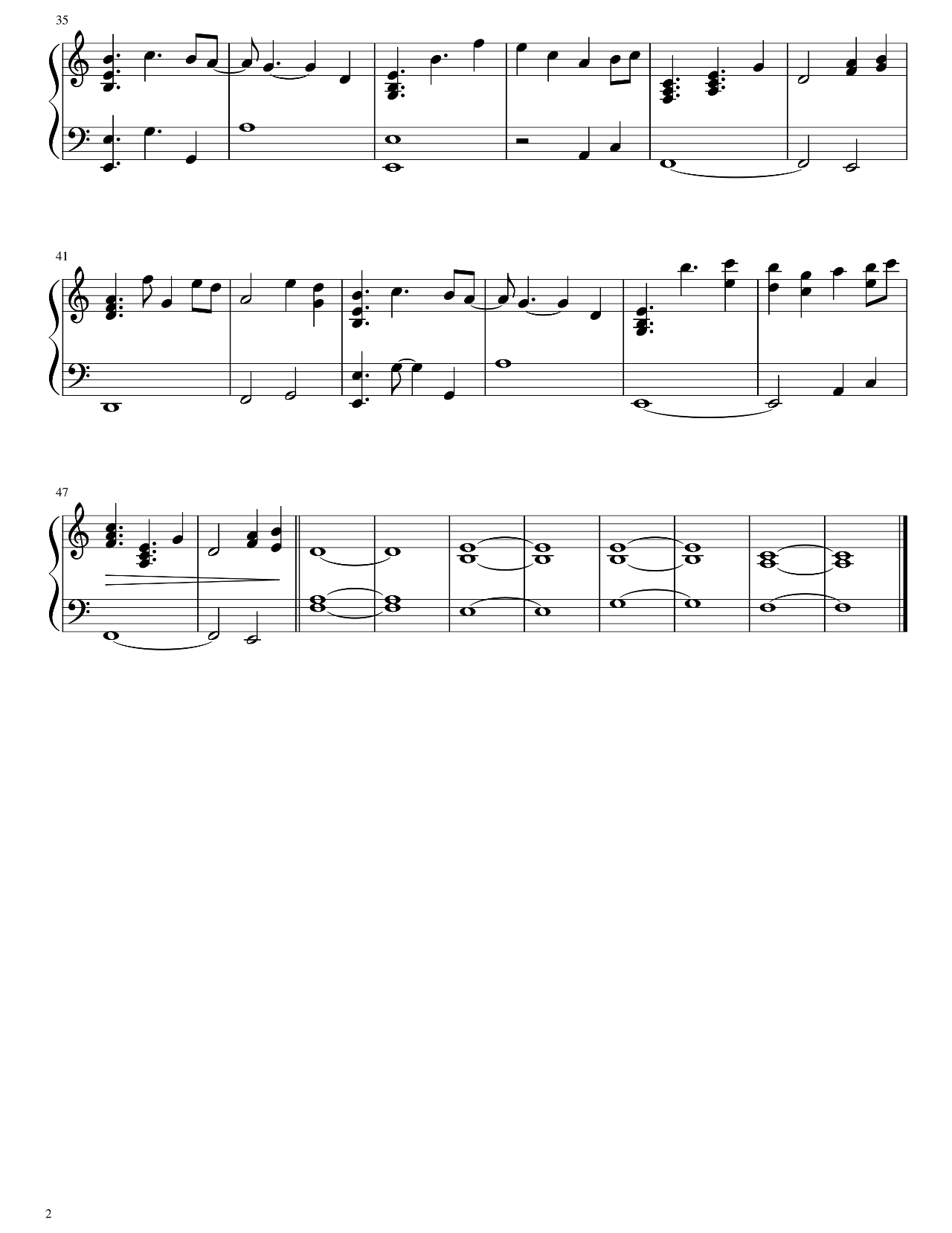 Clark sheet music 2