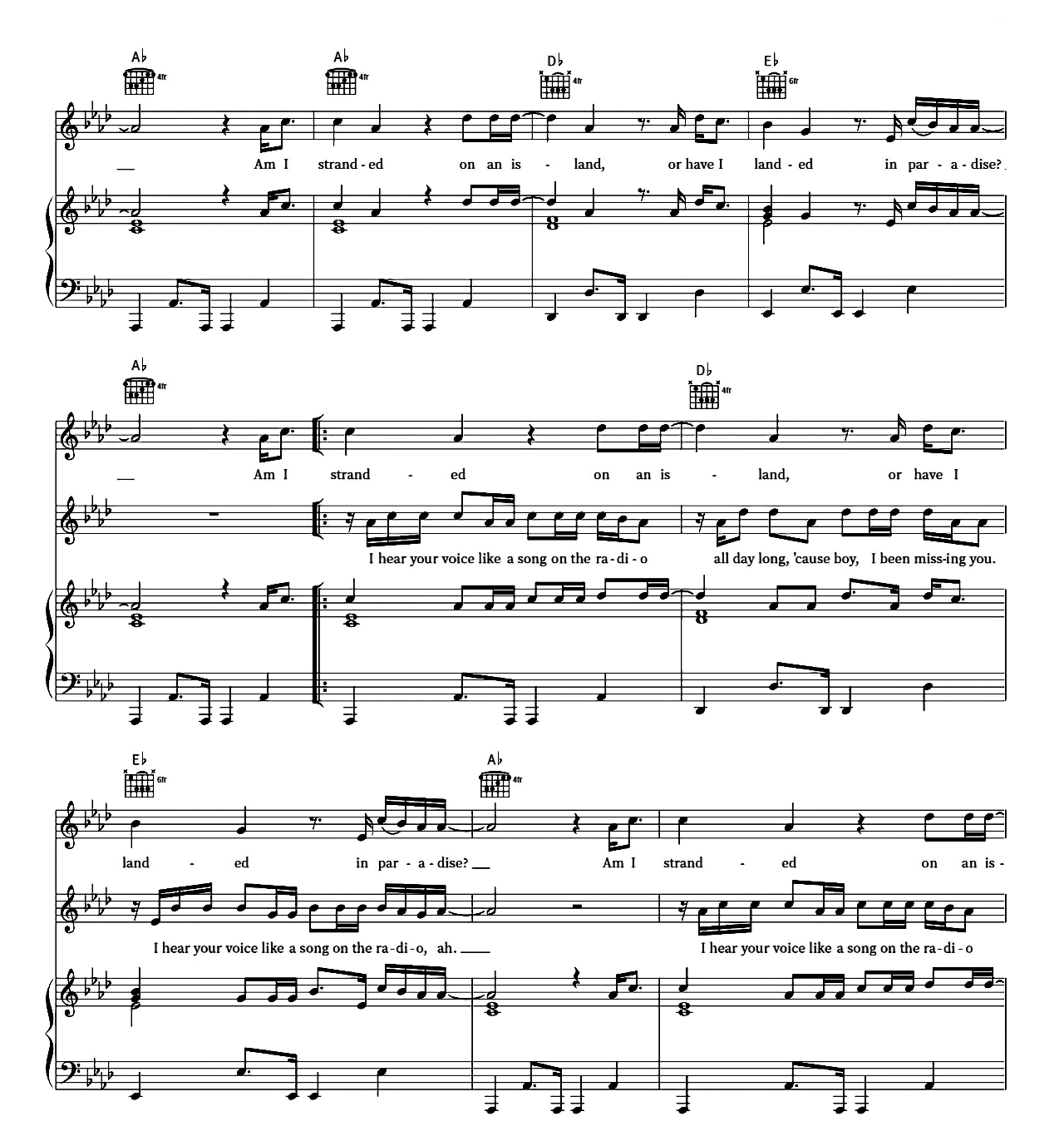 Island sheet music 4