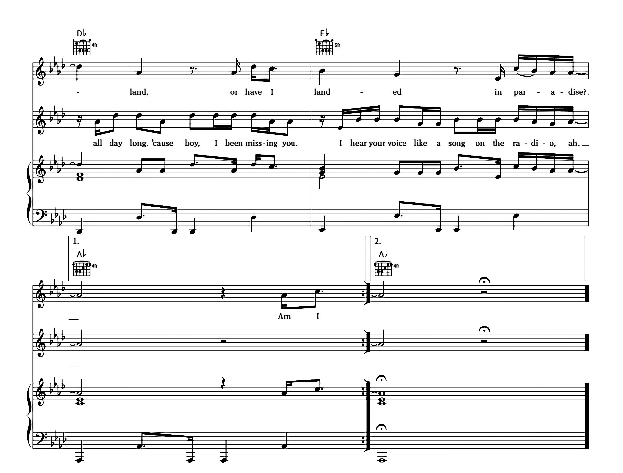 Island sheet music 5