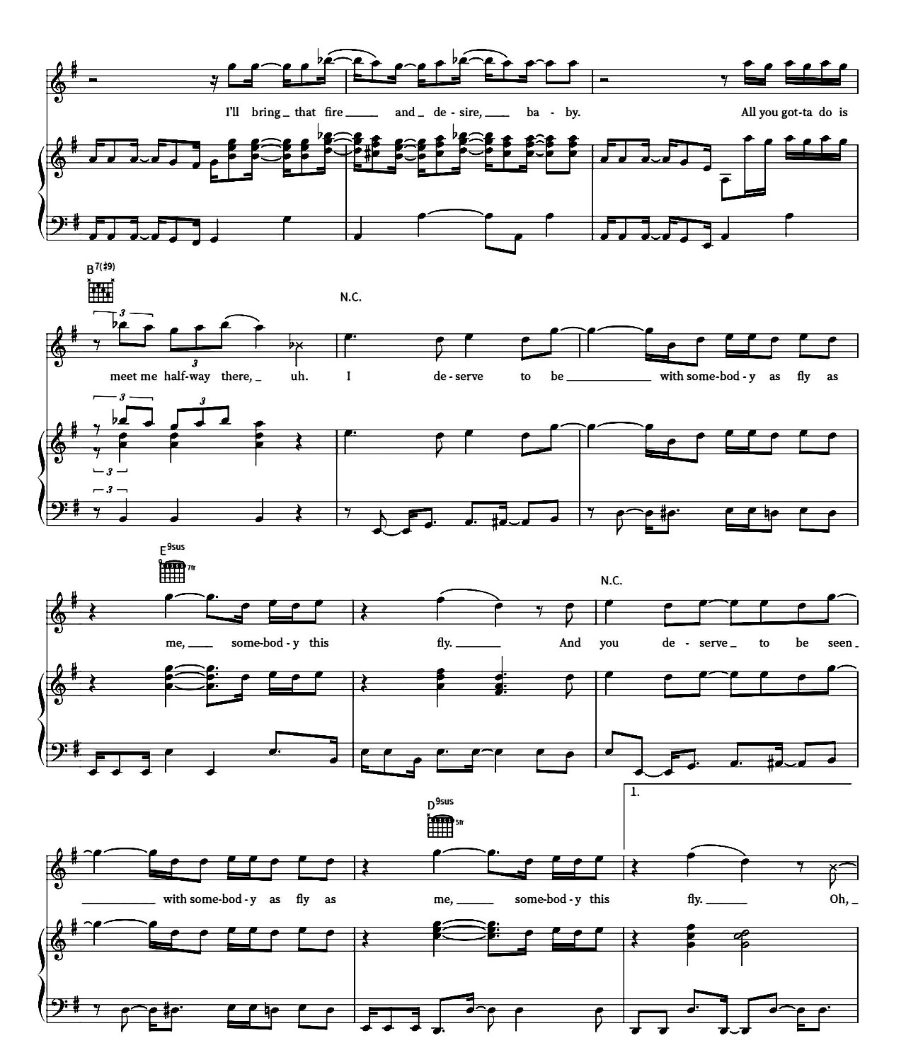 Fly As Me sheet music 3