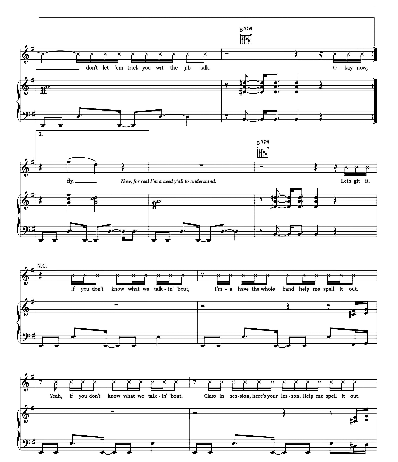 Fly As Me sheet music 4
