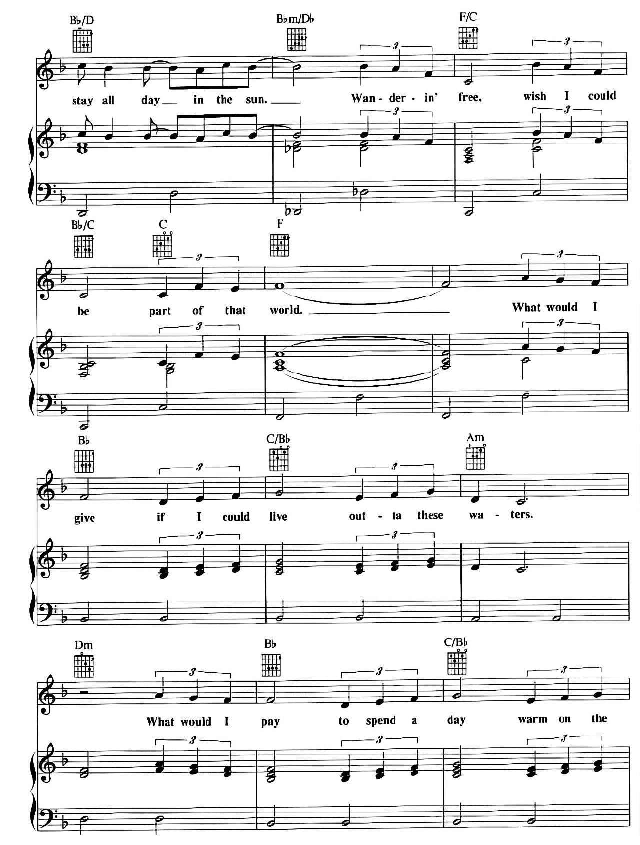 Part Of Your World sheet music 5
