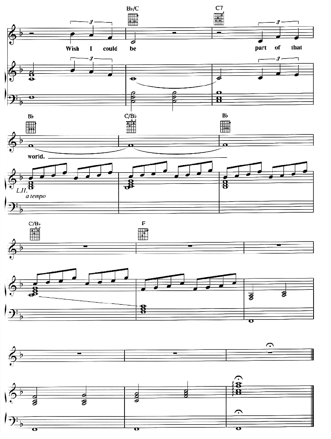 Part Of Your World sheet music 8