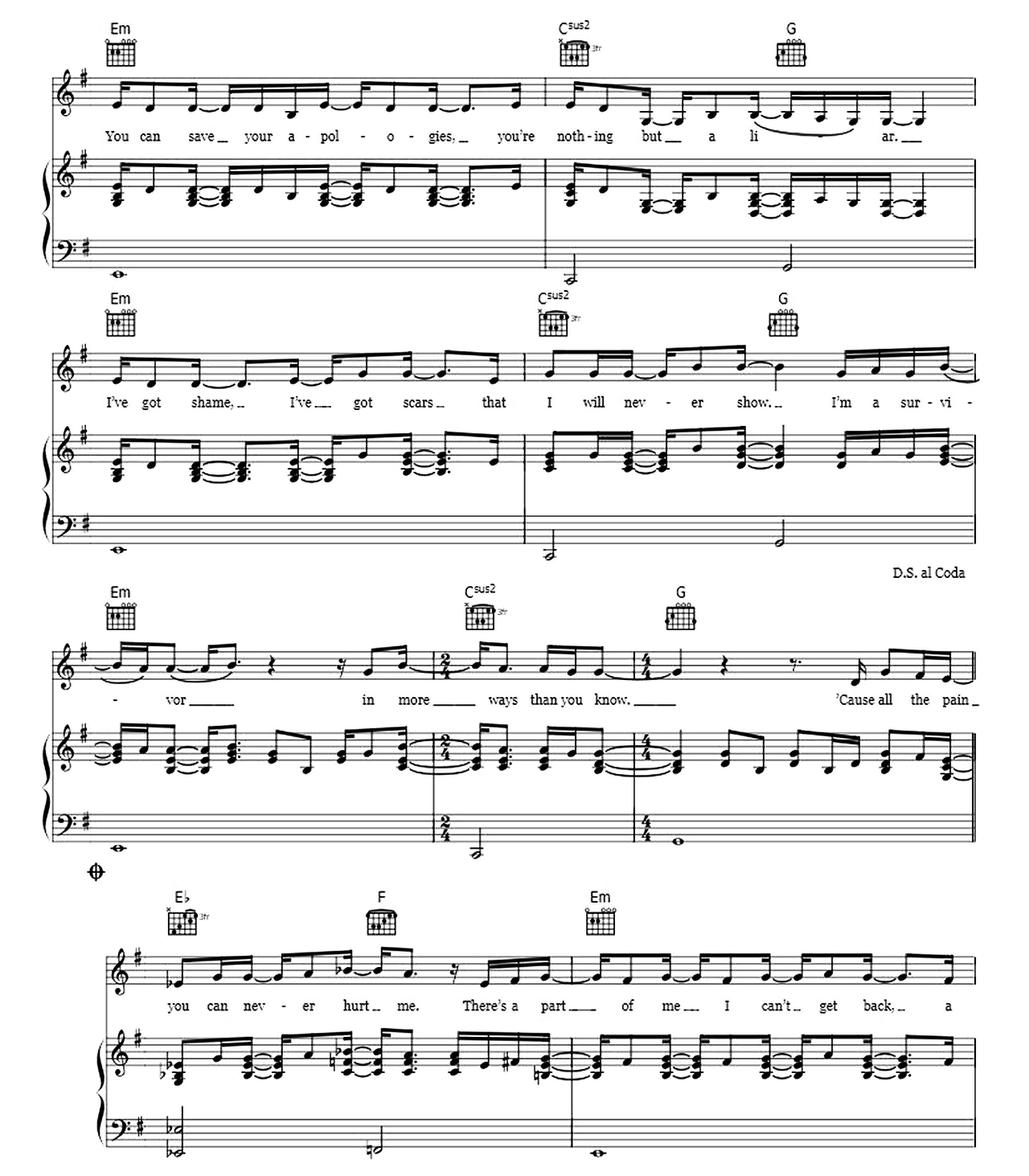 Warrior sheet music 5