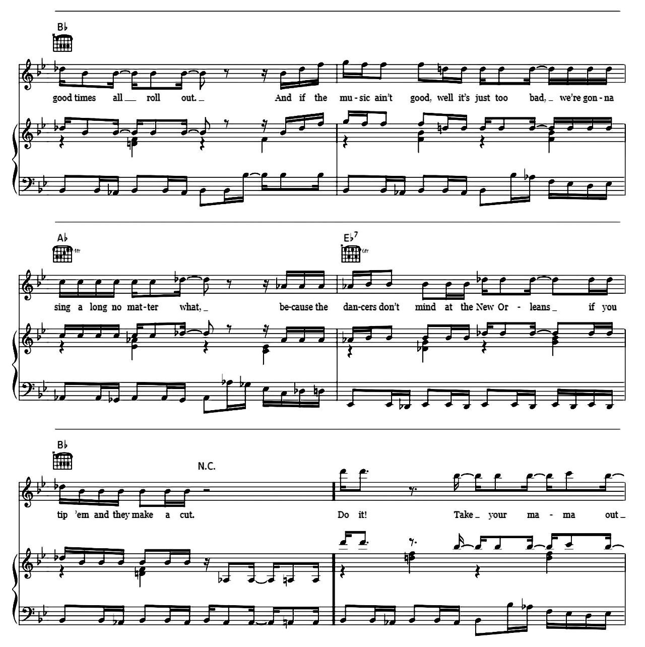 Take Your Mama sheet music 4
