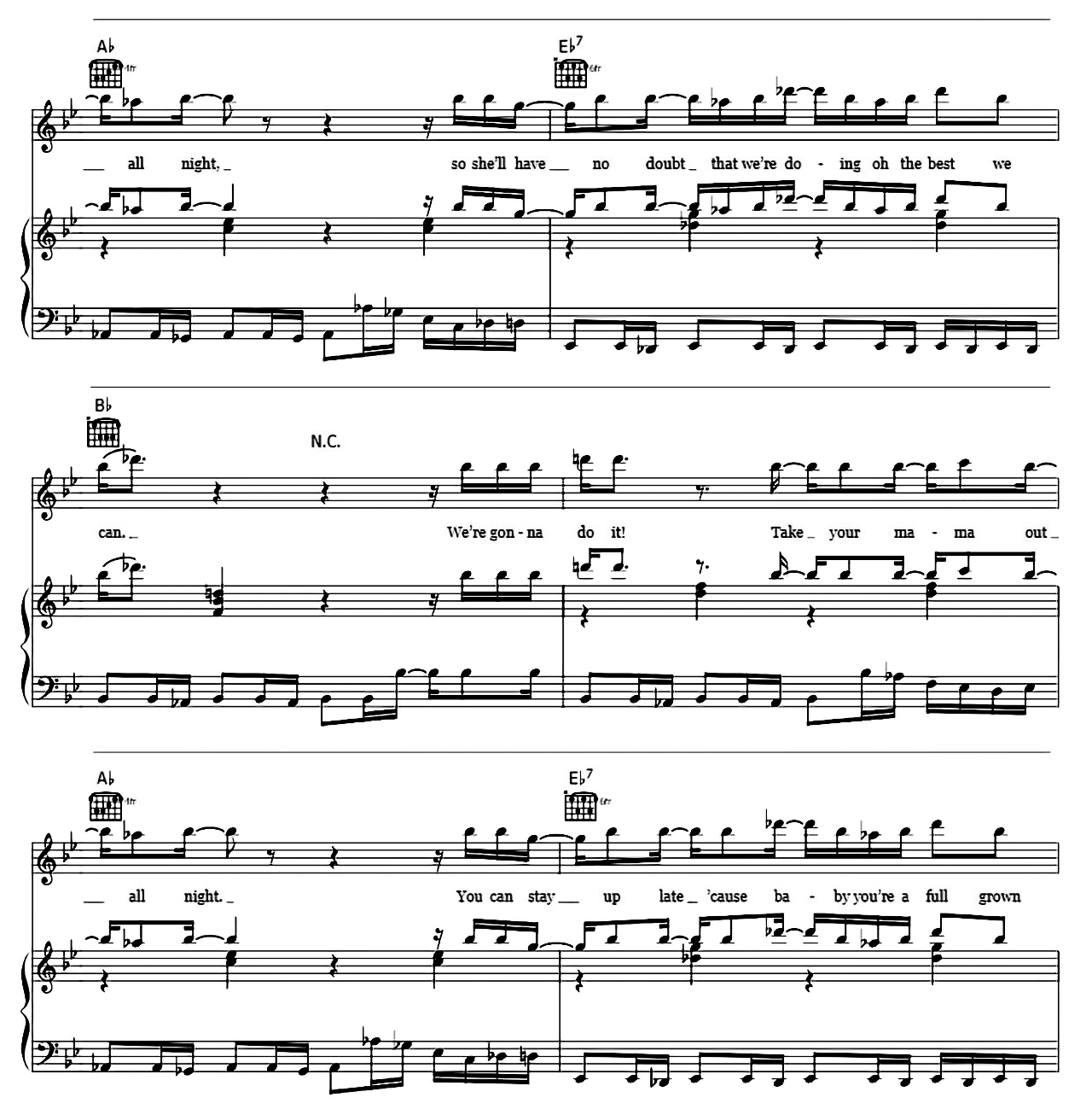 Take Your Mama sheet music 5