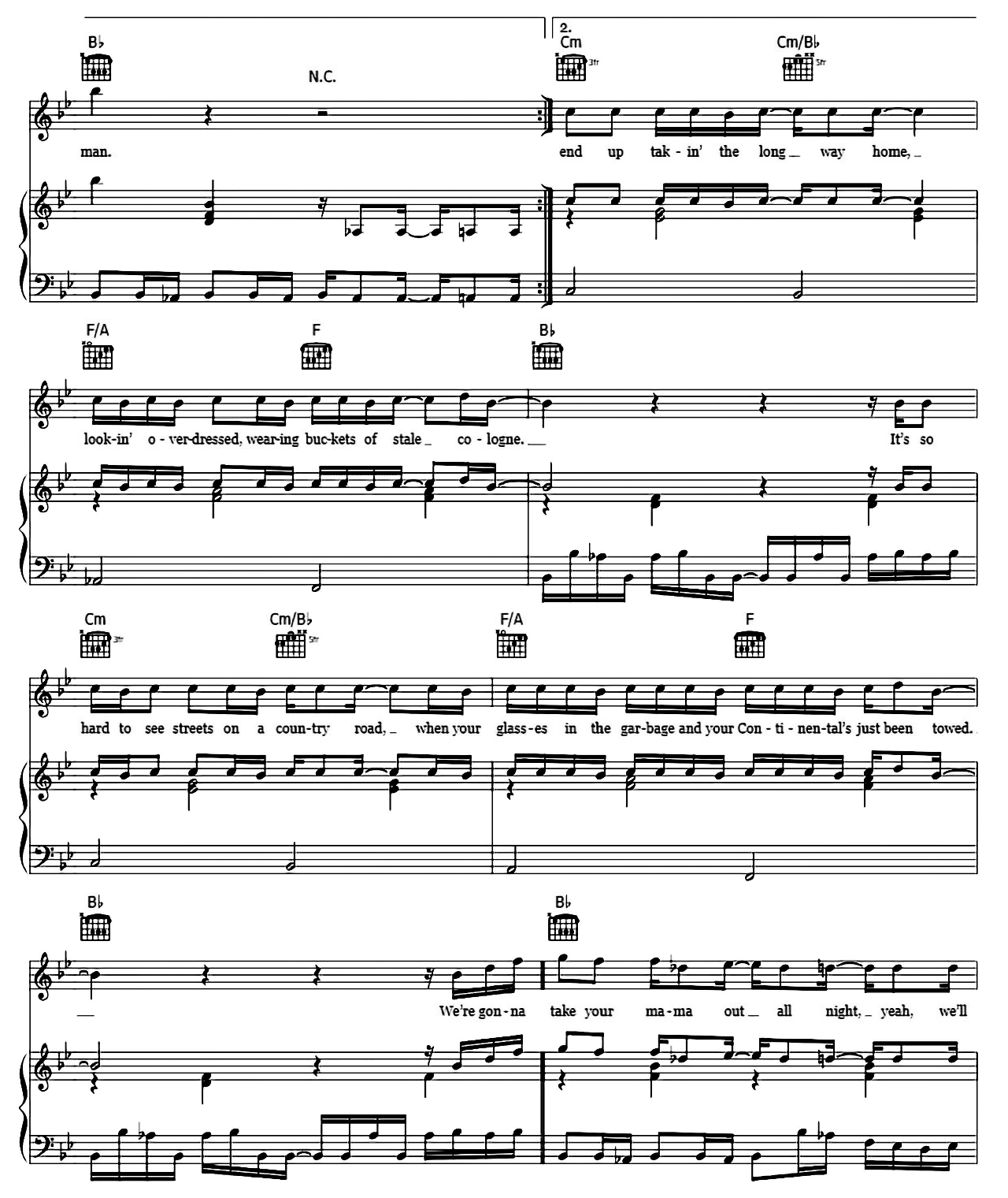 Take Your Mama sheet music 6