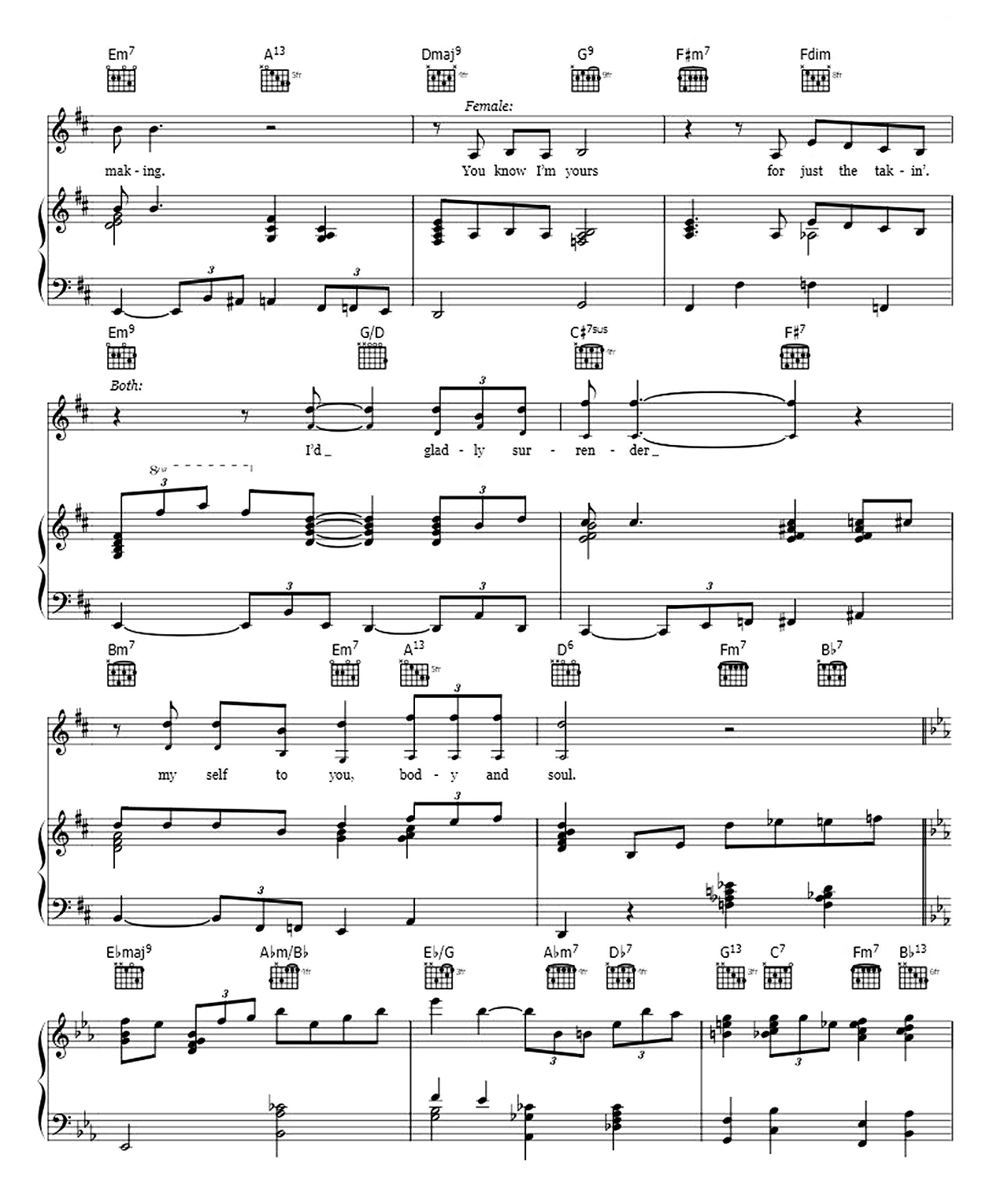 Body And Soul sheet music 4