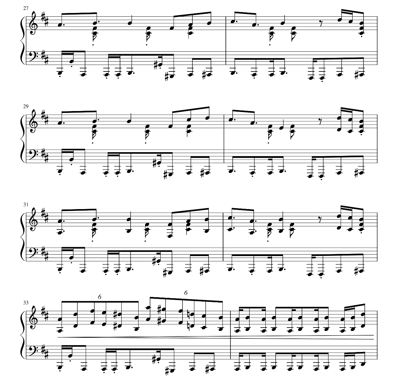 Giorno's Theme (from Jojo's Bizarre Adventure) sheet music 4