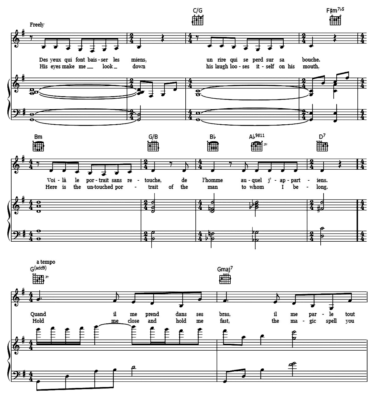 La Vie En Rose sheet music 4