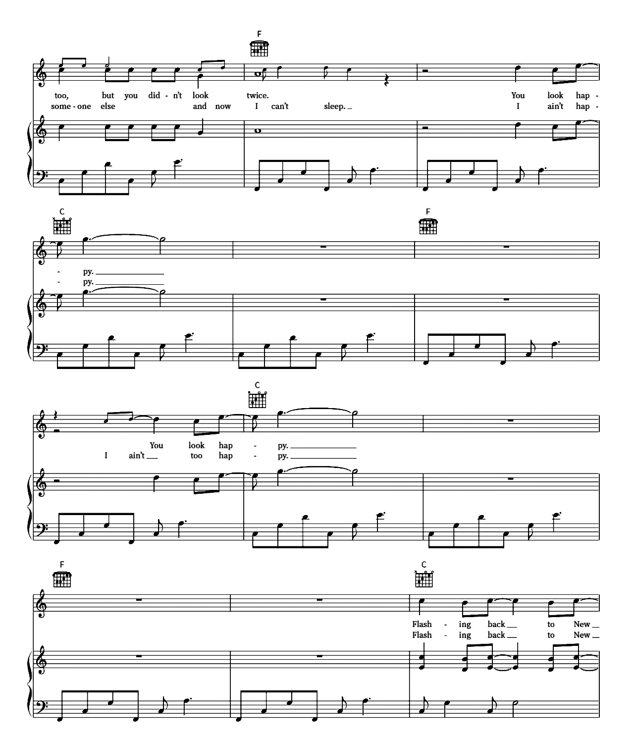 Lie To Me sheet music 2