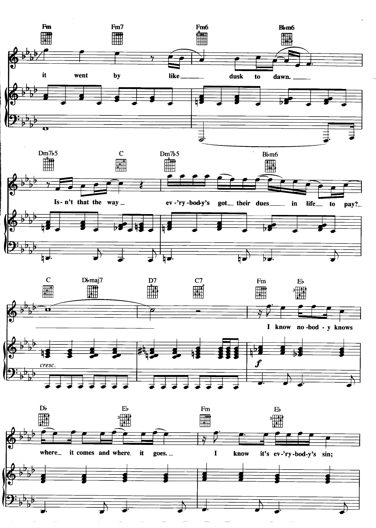 Dream On sheet music 2