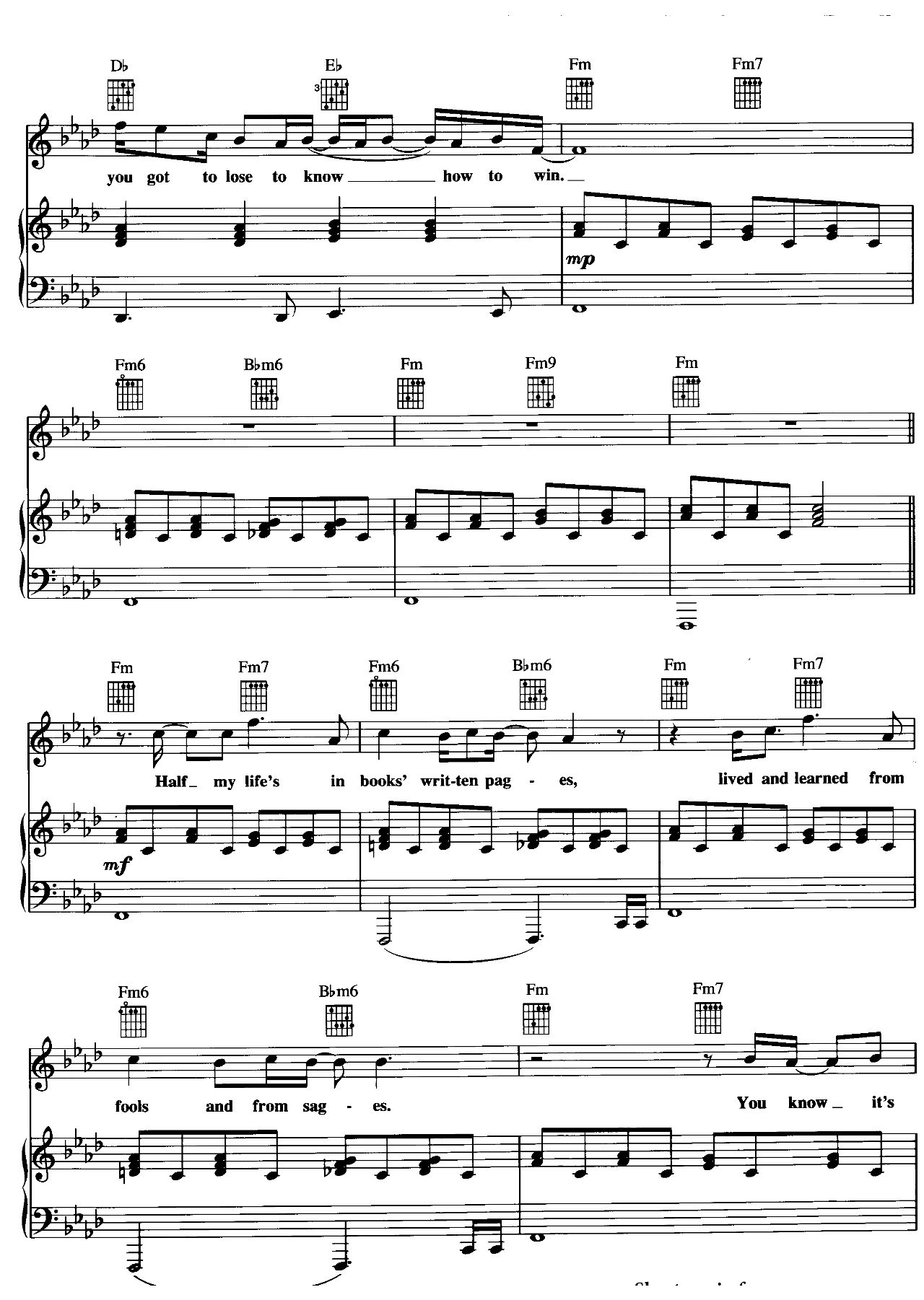 Dream On sheet music 3