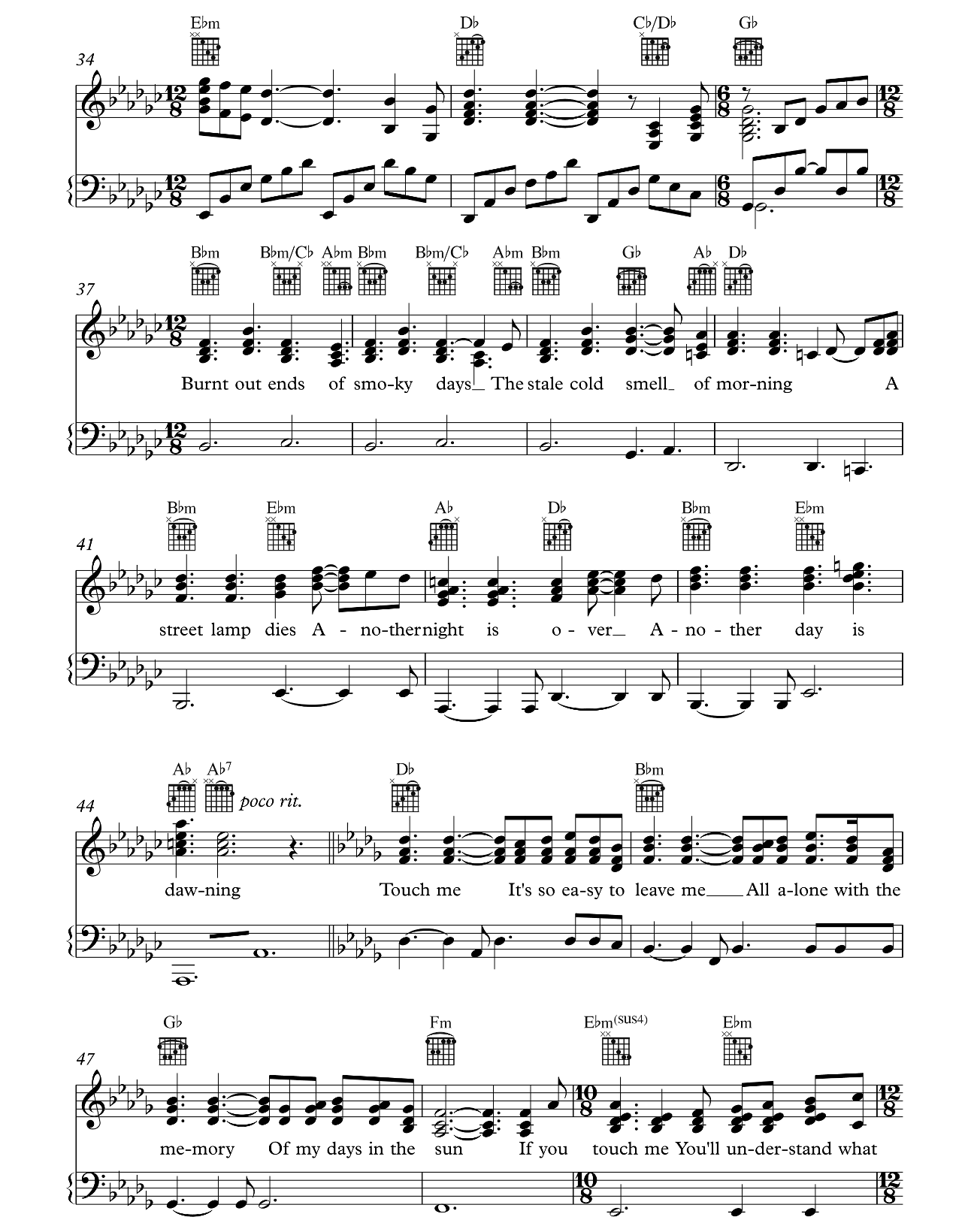 Memory sheet music 4