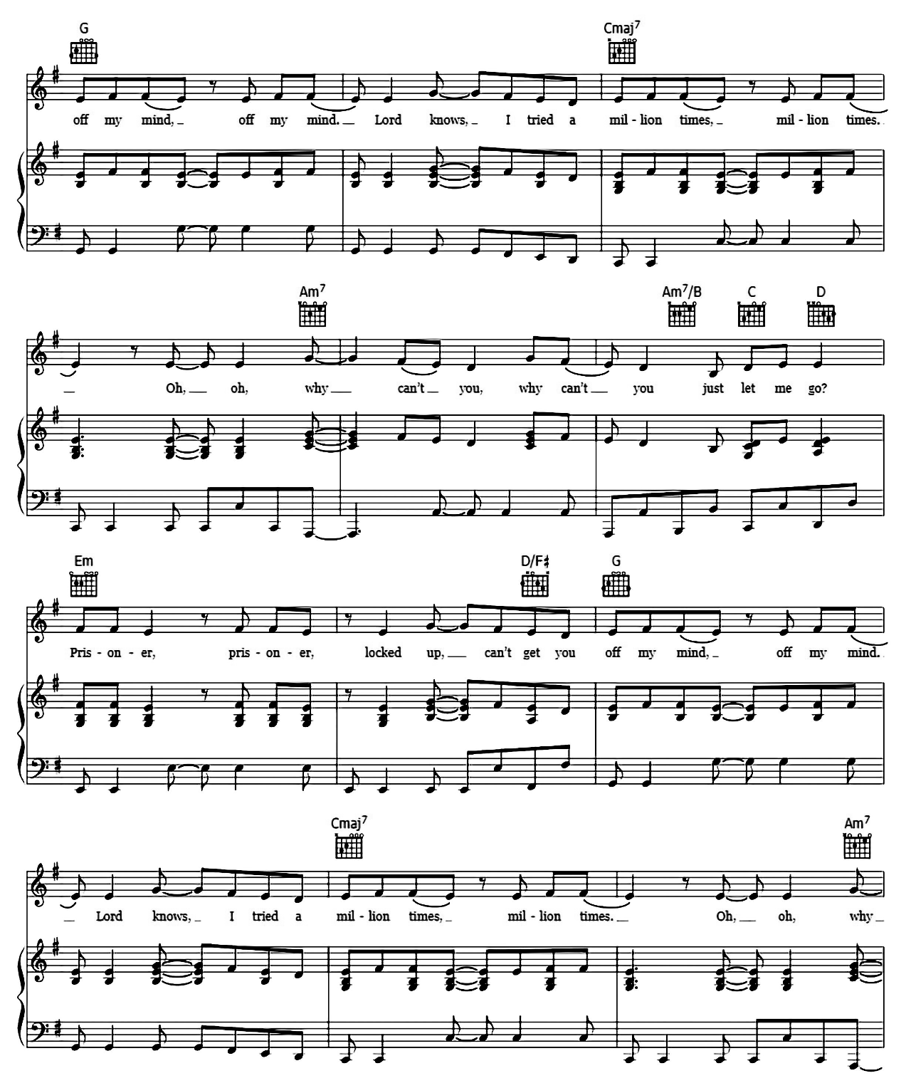 Prisoner sheet music 4